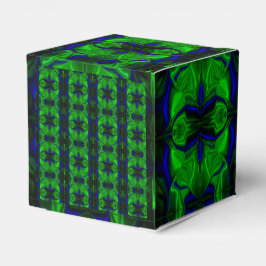 Traços e formas azuis e verde, quase listrado. presentaskar