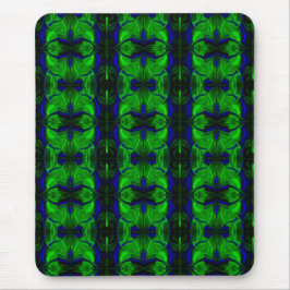 Traços e formas azuis e verdes, gerando listras? musmatta