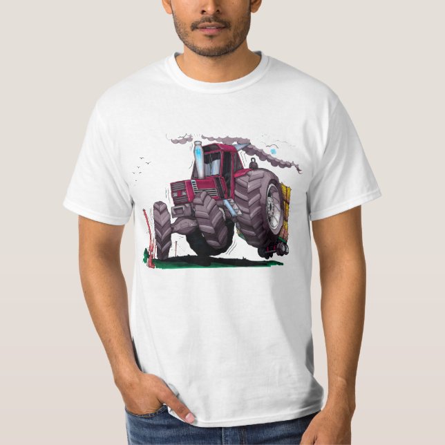 Tracteur Fiat Agri caricaturé T Shirt (Framsida)