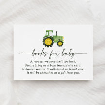 Tractor Baby Shower Bokar för Baby