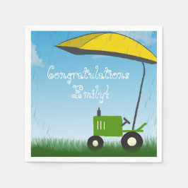 Tractor Baby Shower Napkins Pappersservett