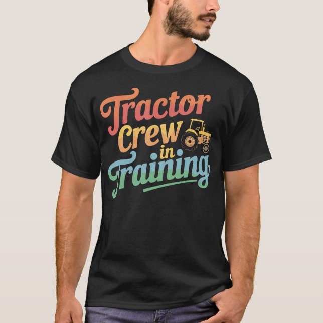 Tractor Crew Farmer Agriculture Farming Farm T Shirt (Framsida)