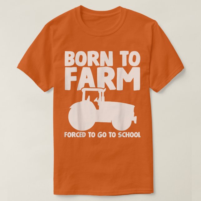 Tractor Farm Farmer Farming  T Shirt (Design framsida)