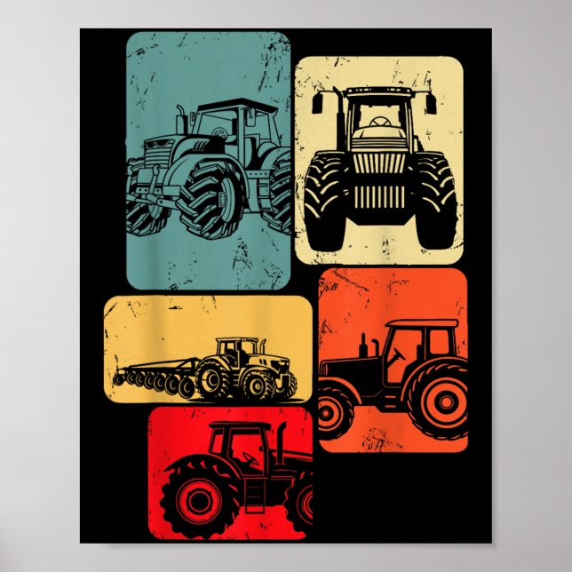 Tractor Farm Kids Boys Poster (Framsidan)