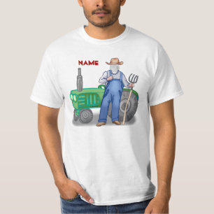 Tractor Farmer Ansikte t-shirt