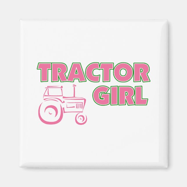 Tractor Girl Magnet (Framsidan)