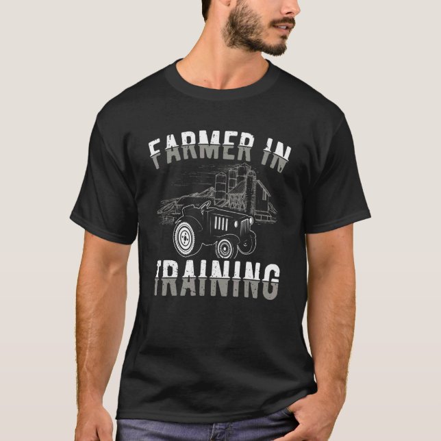Tractor Graphic Boys Farmer Farming Tractor  1 T Shirt (Framsida)