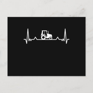 Tractor Heartslag Farming and Farmer Gift Vykort