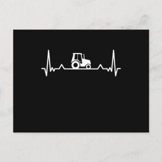 Tractor Heartslag Farming and Farmer Gift Vykort