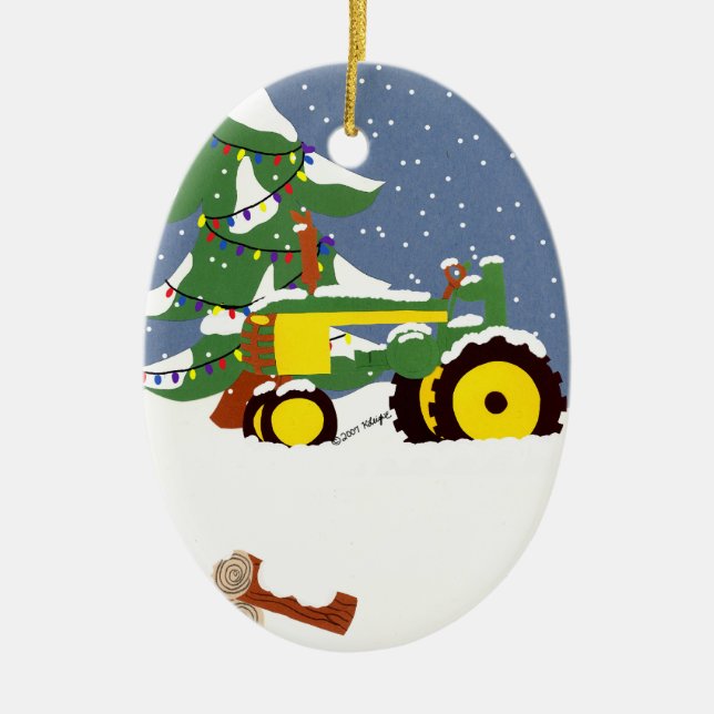 Tractor Julgran Ornament (Framsidan)