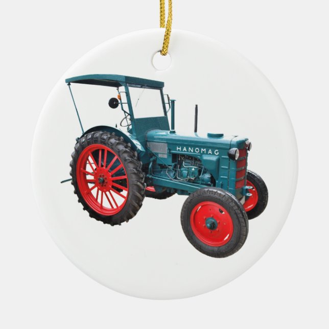 Tractor Julgransprydnad Keramik (Framsidan)