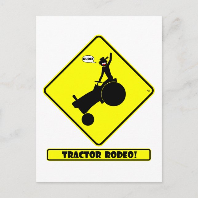 TRACTOR RODEO 1y Vykort (Framsida)