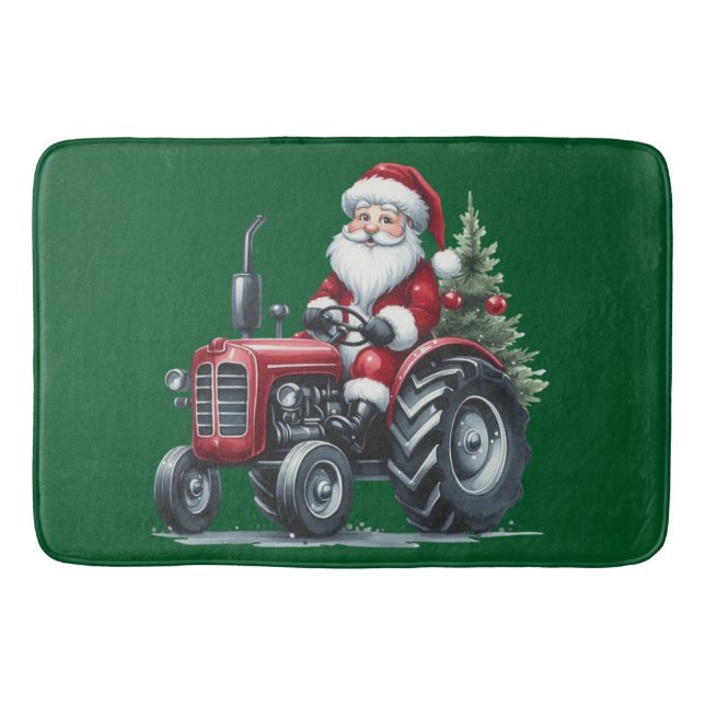 Tractor Santa Bath Mat Badrumsmatta (Framsidan)