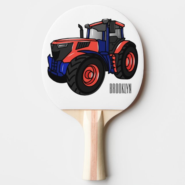 Tractor seriefigurer illustration  pingisracket (Framsidan)