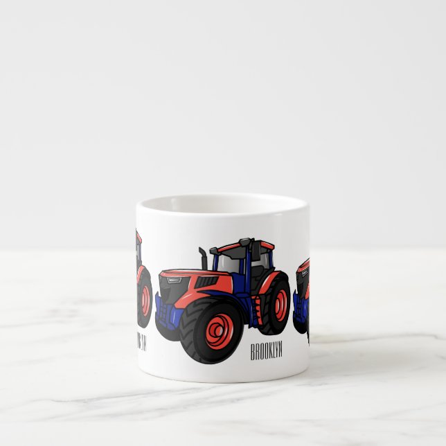 Tractor serieillustration  espressomugg (Framsidan)