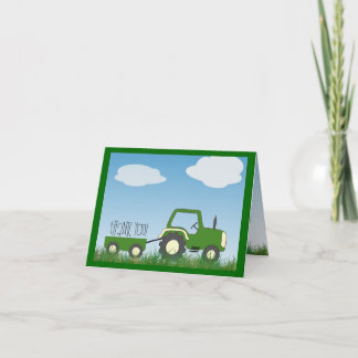 Tractor - tack för ditt kort - söt inuti också!