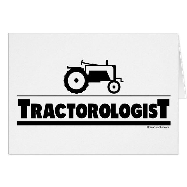 Tractorolog - Traktor Hälsningskort (Framsidan Horizontal)