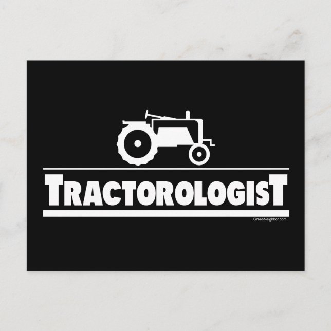 Tractorolog - Traktor Vykort (Framsida)