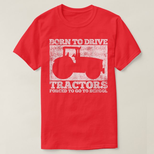 Tractors Tractor Driver Farmer  T Shirt (Design framsida)