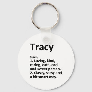 Tracy Definition Personligt Namn Rolig Födelsedag  Nyckelring