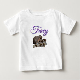 Tracy Flicknamn I Lila Med Kapybras, T Shirt