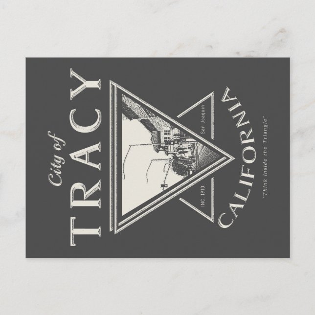 TRACY SAN JOAQUIN CALIFORNIA VYKORT (Framsida)