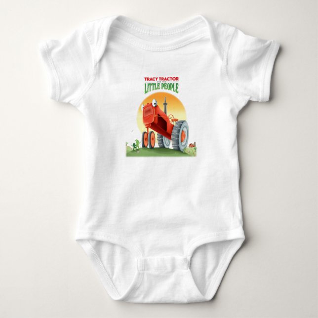 Tracy Tractor T-Shirt Baby Bodykostym (Framsida)