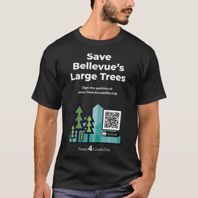 Träd4Livability Träd Code Petition Tee Shirt (Framsida)