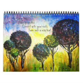 TRÄD - 12-månaders tvåsidig kalender (3 storlekar)