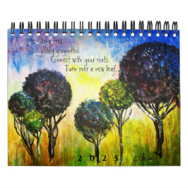 TRÄD - 12-månaders tvåsidig kalender (3 storlekar)