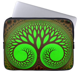 Träd 2 Fractal Abstrakt Art Laptop Sleeve