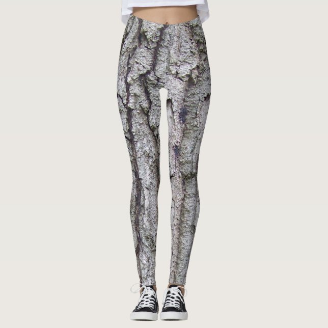 Träd 5 - Oak Träd Bark Leggings (Framsida)