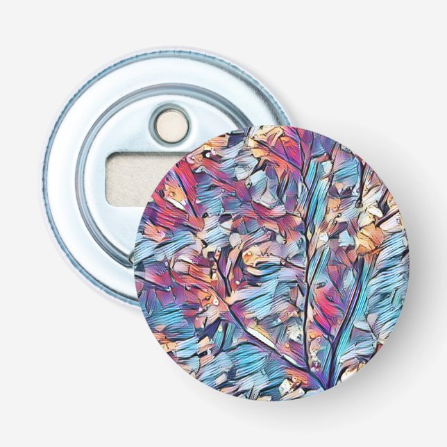 TRÄD ABSTRAKT FLASKÖPPNARE (Framsidan)