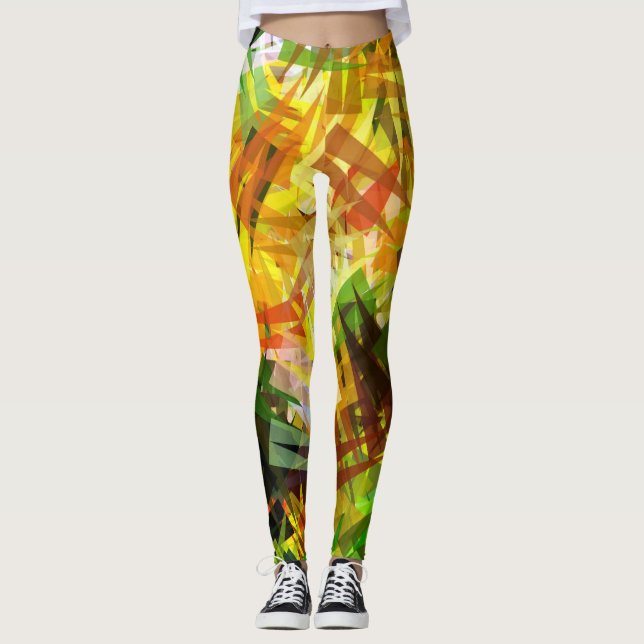 TRÄD ABSTRAKT LEGGINGS (Framsida)