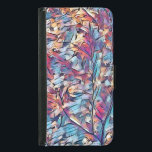 TRÄD ABSTRAKT PLÅNBOKSFODRAL FÖR SAMSUNG GALAXY S5<br><div class="desc">En abstrakt konstdesign av ett litet skogsland träd i blues,   och brunt färg.</div>