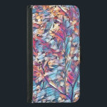 TRÄD ABSTRAKT PLÅNBOKSFODRAL FÖR SAMSUNG GALAXY S5<br><div class="desc">En abstrakt konstdesign av ett litet skogsland träd i blues,   och brunt färg.</div>