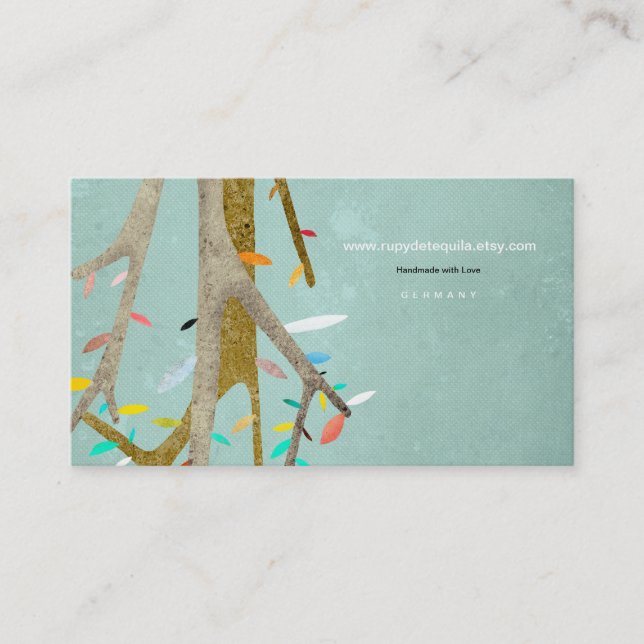 Träd Affärskort Visitkort (Framsida)