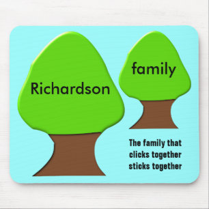 Träd Anpassade Family Träd Mousepad Musmatta