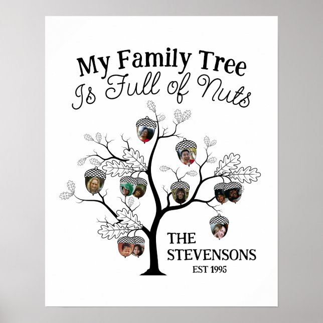 Träd är en Fullt av julen i Nöt Poster (Framsidan)