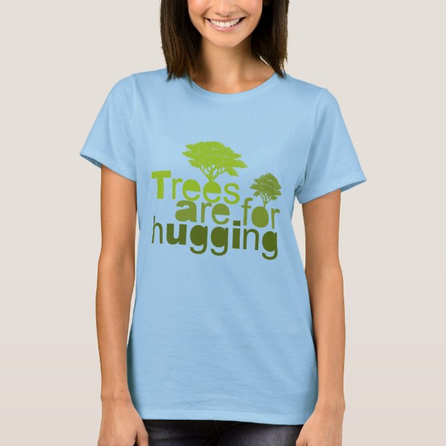 Träd är för kramning t-shirt (Framsida)