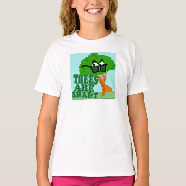 Träd är Shady Funny Nature Tecknad Tröja (Framsida)