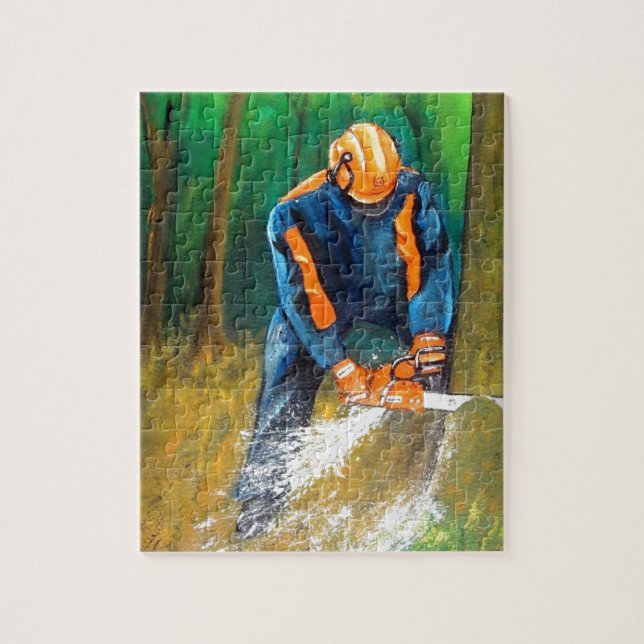Träd, arboristisk skog pussel (Vertikal)