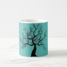 Träd Art Coffee Mugg Välj Färg