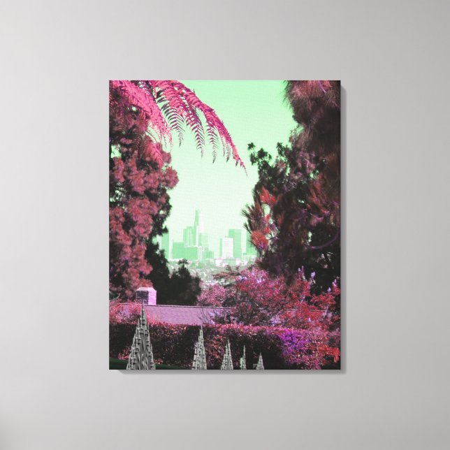 Träd Artistic Photography Retro Chic Kalifornien Canvastryck (Framsida)