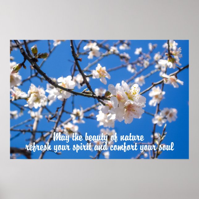 Träd av blommor inspirationsaffisch poster (Framsidan)