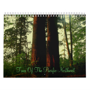 Träd av den Stillahavs- northwesten Kalender