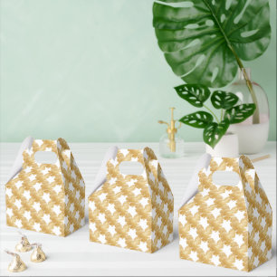 Tråd av Guld Favor Boxes - Adiela Akoo Presentaskar