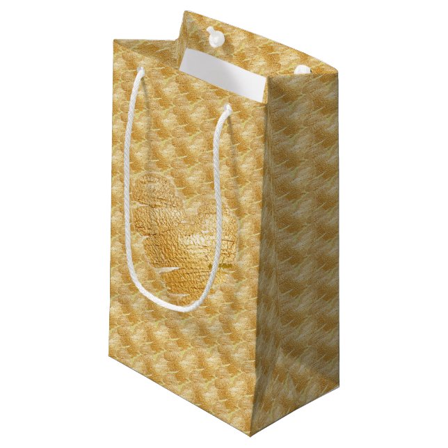 Tråd av Guld Gift Bags - (olika storleka alternati (Framsidan Vinklad)