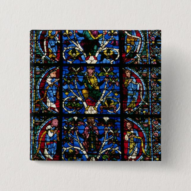 Träd av Jesse, lancetfönster i den västra facaden Knapp (Framsida)