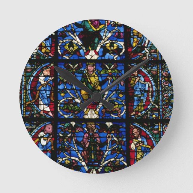 Träd av Jesse, lancetfönster i den västra facaden Rund Klocka (Framsida)